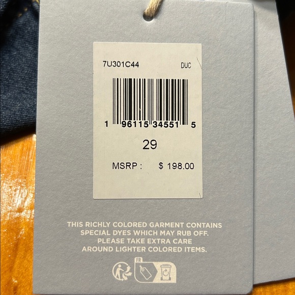 7 For All Mankind Kimmie Straight B(Air) Duchess Dark Blue Women's Jeans Sz 29 - Picture 12 of 13